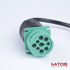 OBD2 16pin male to j1939 9pin cable for heavy-duty truck OBD diagnostic cable
