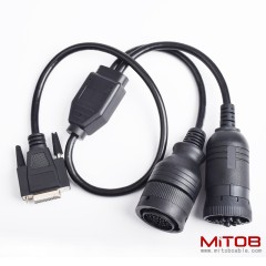 DB15Pin to Cummins J1939 9-pin AND 14 pin truck diagnostic cable