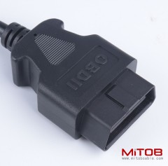 OBD2 16pin male to j1939 9pin cable for heavy-duty truck OBD diagnostic cable