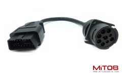 OBD2 Male to J1939 Female Cable for Both J1939 Type 1 and J1939 Type 2