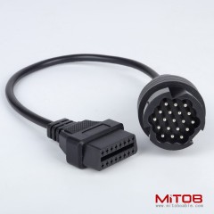40cm Porsche 19Pin to OBD2 16Pin Cable 19pin to 16pin cable for Porsche