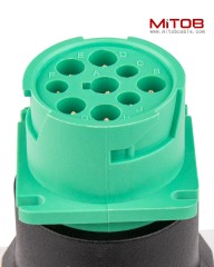 16pin OBDii OBD2 Male to J1939 Female Adapter Type2 Green 9pin for Volvo Mack