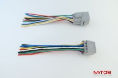 1pcs Male and 1pcs Female 12 Pin Plug Connector Pigtail Cable 12 Way Waterproof Wiring Harness 6inch