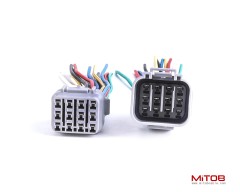 1pcs Male and 1pcs Female 12 Pin Plug Connector Pigtail Cable 12 Way Waterproof Wiring Harness 6inch