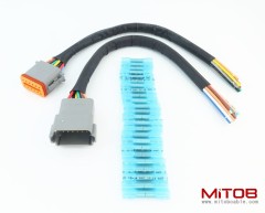 DT 12 Pin Connector Pigtail Cable 12Pin Male and Female 1ft/30cm