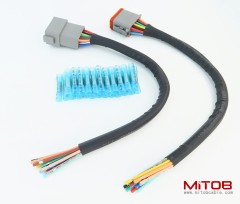 DT 12 Pin Connector Pigtail Cable 12Pin Male and Female 1ft/30cm