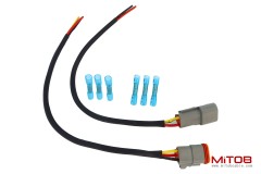 DT 3 Pin Connector Pigtail Cable 3pin Male and Female 1ft/30cm