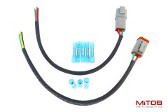 DT 4 Pin Connector Pigtail Cable Male and Female 1ft/30cm
