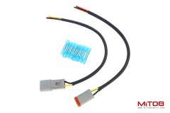 DT 4 Pin Connector Pigtail Cable Male and Female 1ft/30cm