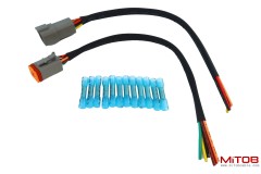 DT 6 Pin Connector Pigtail Cable 6Pin Male and Female 14 AWG 1ft/30cm
