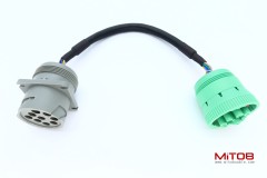 9Pin J1939 Green Type-2 to Cat 9Pin Converting Cable