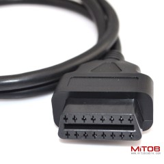 3ft 100cm OBD-II OBD2 Right Angle 16 Pin Auto Car Male to Female Extension Cable Diagnostic Extender Cord Adapter