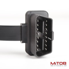 60CM OBD2 one split two full core extension cable with switch, OBD2 16 pins16 cores CABLE with independent switch