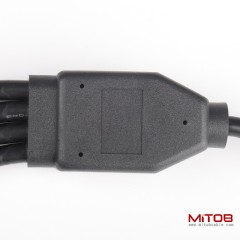 0.5m car OBD2 1 male to 4 female 16 pins and 16 cores cable