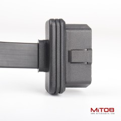 0.3m car OBD2 16 pin 16 core one to two adapter cable straight head OBD one to two flat wire extension cable