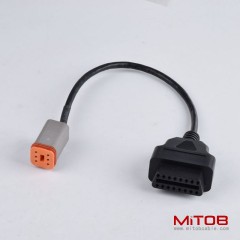 6 pin for Harley Davidson Motorcycle obdII 16pin to 6pin motorcycle cable