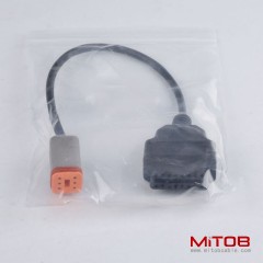 6 pin for Harley Davidson Motorcycle obdII 16pin to 6pin motorcycle cable