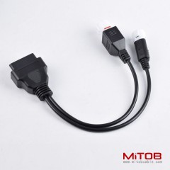Obd2 to 3pin and 4 pin motorcycle cable obdII to 3 pin and 4 pin and 6 pin cable for Yamaha