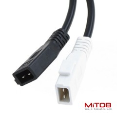 30cm Audi 2x2 to 16 Pin OBD2 Cable Automotive Diagnostic Connection Cable