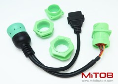 Universal J1939 Male and J1939 Female to OBD2 Spitter Cable for GPS & ELD & Tracker & Code Reader