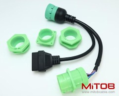 Universal J1939 Male and J1939 Female to OBD2 Spitter Cable for GPS & ELD & Tracker & Code Reader