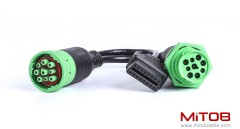 SAE J1939 Type 2 Male to Female to OBD2 Female Port Splitter Cable
