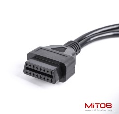 9pin J1939 Male and 6pin J1708 Male to OBD2 Female Port Splitter Y Cable