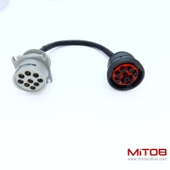1ft/30cm Type 1 J1939 to Cat 9pin Cable j1939 to cat cable