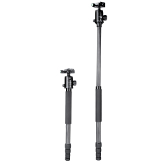 Manbily CZ-309 Travel Tripod Monopod with 360 Panorama Ball Head 1/4inch Quick Release