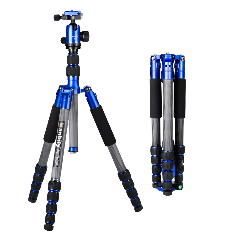 Manbily CZ-305 Professional Lighetweight Flexible Carbon Fiber DSLR Camera Tripod