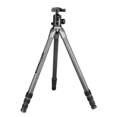 Manbily WZ-284C Professional No Center Column Camera Carbon Fiber Tripod Travel Photo DSLR Camera Tripod