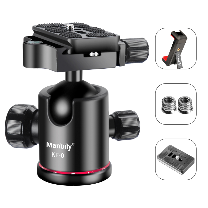 KF-0 360 Degree Rotated Professional Panoramic Gimbal Tripod Ball Head for DSLR Camera