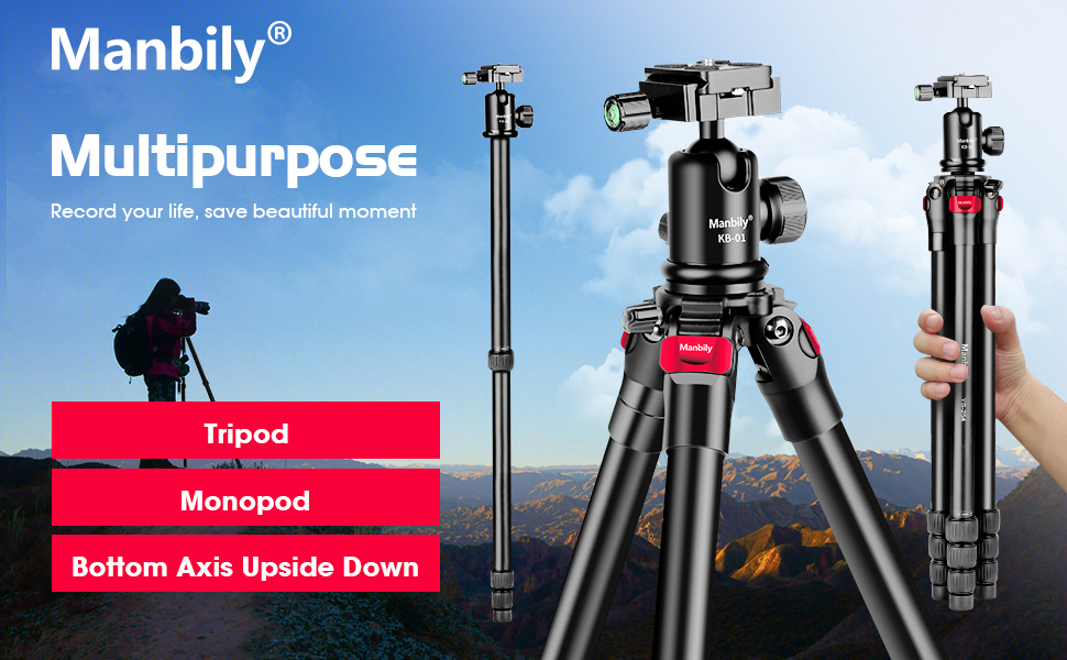 New Designs-Manbily YS-254 Camera Tripod