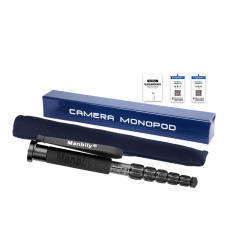 Manbily C-555 6-Section Carbon Fiber Unipod Stand Alpenstock Lightweight Photography Camera Monopod