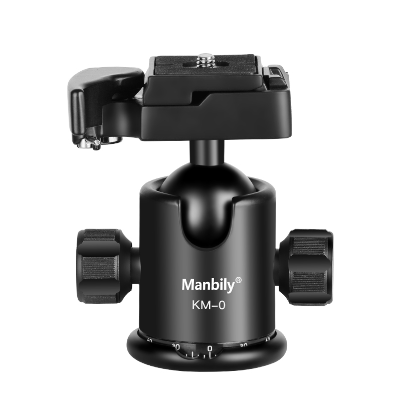 Manbily KM-0 Tripod Head 360 Degree Rotated Professional Panoramic Tripod Ball Head