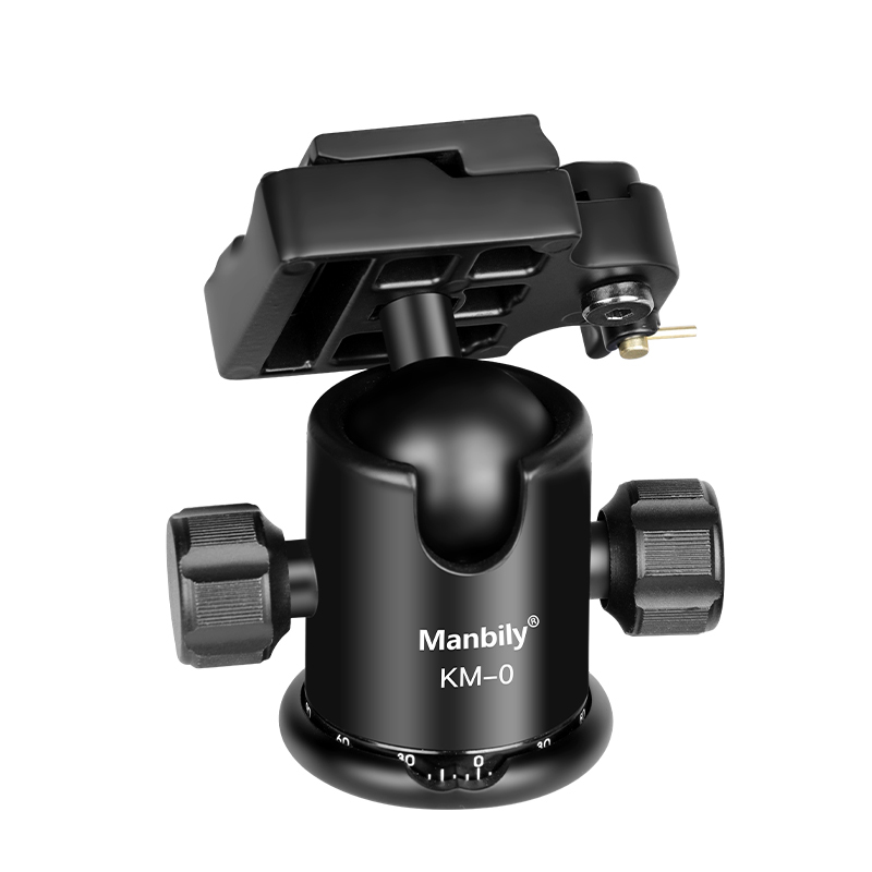 Manbily KM-0 Tripod Head 360 Degree Rotated Professional Panoramic Tripod Ball Head