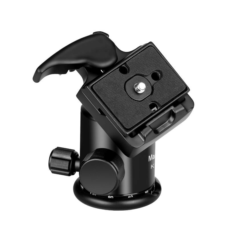 Manbily KM-0 Tripod Head 360 Degree Rotated Professional Panoramic Tripod Ball Head