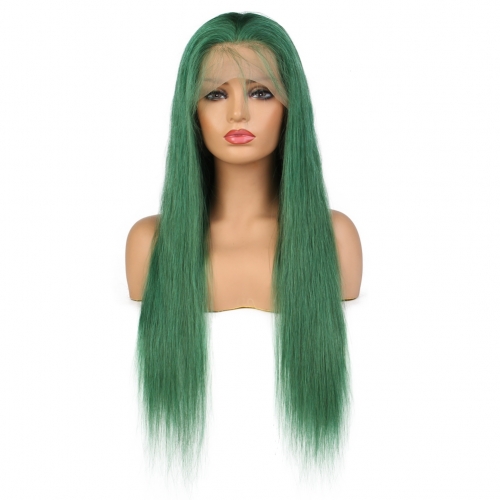 Dark Green Full Density Wig