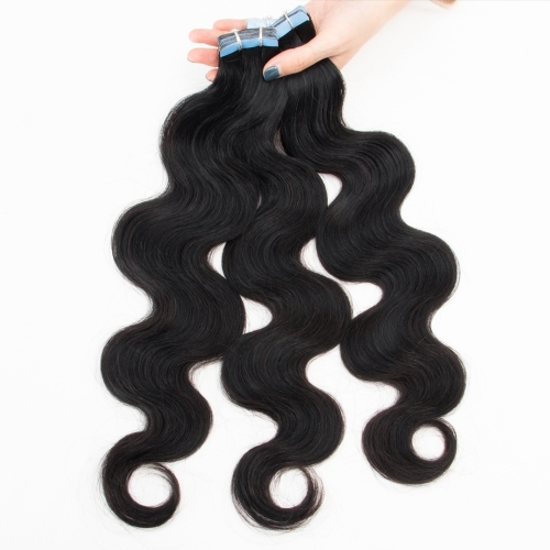 10A+ Tape In Hair Extensions Natural Human Hair Body Wave