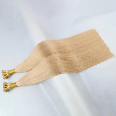 Hand Tied Weft Hair Extensions Double Drawn For Women Hair Wig