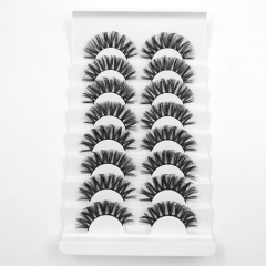 10 Pairs Fluffy 3D Lashes Collection For Make Up Wispy Natural Lash