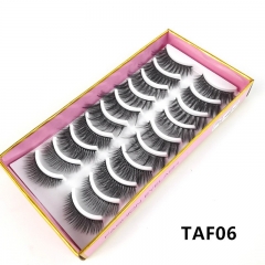 10 Pairs Faux Mink Lashes Fluffy Soft Natural Thick Long Silk False Eyelashes Reusable Makeup Tools
