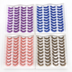 20 Pairs Color Lashes Factory SeLL Favorite SET Collection For Make Up Lash Extensions