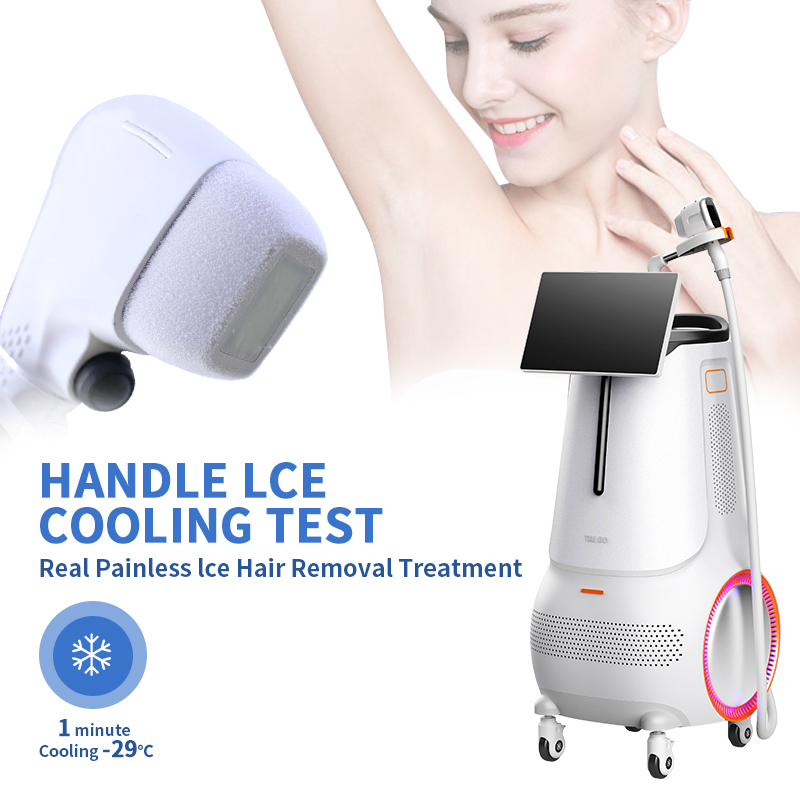 Vertical Three Wavelength 755nm/808nm/1064nm Diode Laser hair removal machine (Single handle)