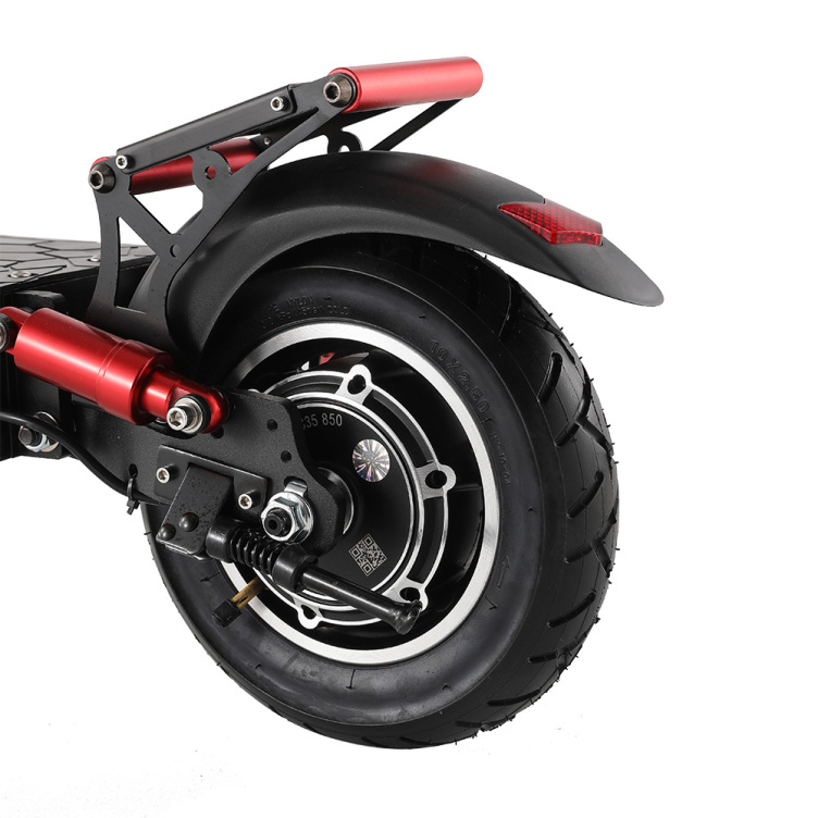 1000W 60KM Range Electric Scooter with 10 Inch Off-Road Tire