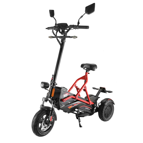 3 Wheel Electric Scooter Electirc Bicycle with Seat Dual 1200W MOTOR
