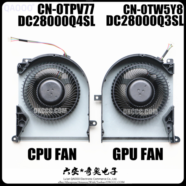 CN-0TW5Y8  CN-0TPV77 SUNON EG80151S1-C010-S9A  EG80151S1-C020-S9A  CPU COOLING FAN FOR DELL Alienware Area-51m R2 Gaming Laptop