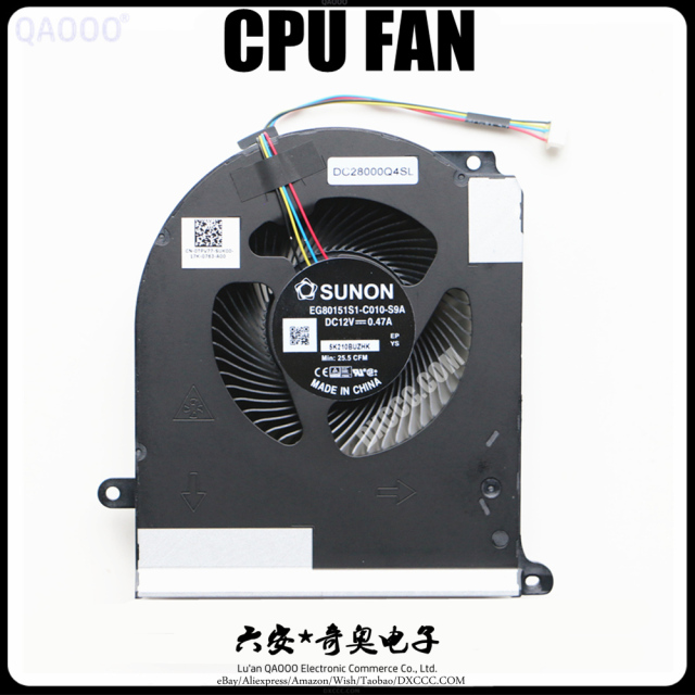 CN-0TW5Y8  CN-0TPV77 SUNON EG80151S1-C010-S9A  EG80151S1-C020-S9A  CPU COOLING FAN FOR DELL Alienware Area-51m R2 Gaming Laptop