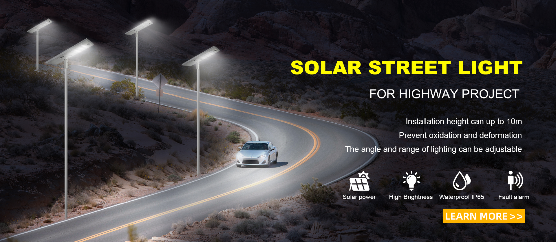 All in One Solar Street Light for Highway Project