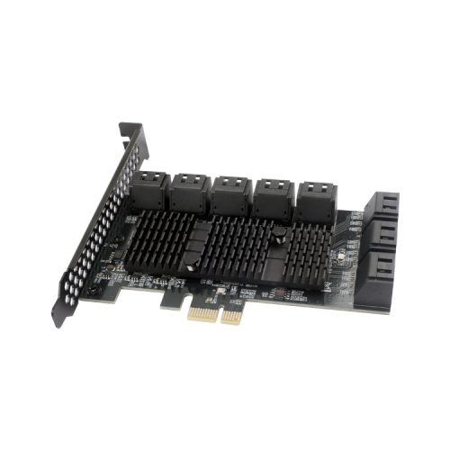 16 端口 SATA III 存储扩展 PCIe 卡构建数据矩阵